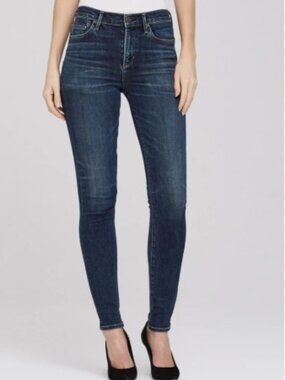 Womens Citizens of Humanity Rocket High Rise Skinny Jeans Dark Wash Stretch 26